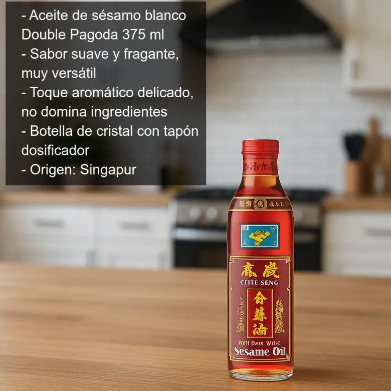 Aceite de sésamo blanco - 375 ml