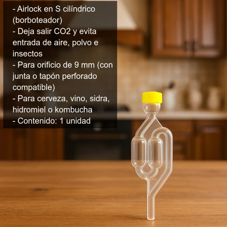 Airlock en S cilíndrico - 1 ud
