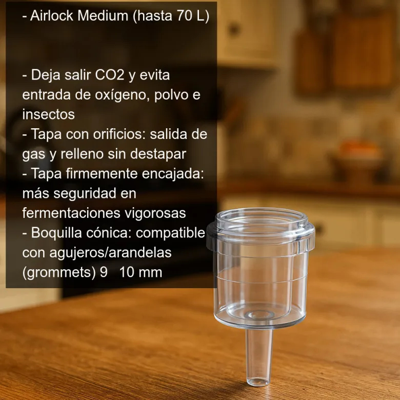 Airlock Medium - Hasta 70 l