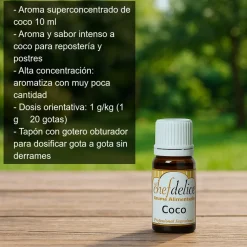Aroma alimentario de coco - 10ml