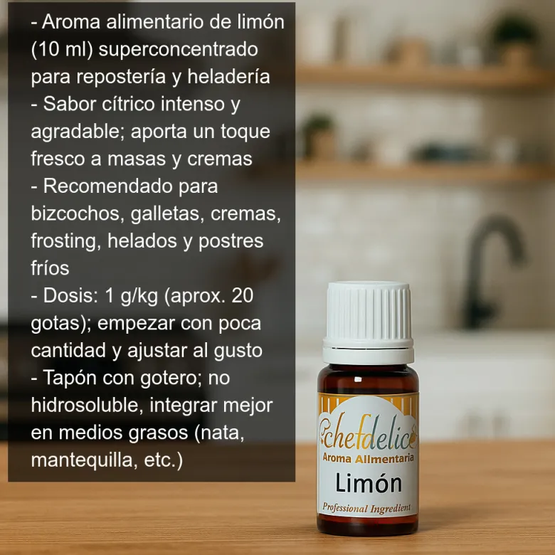 Aroma alimentario de limón - 10ml