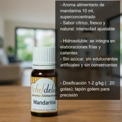 Aroma alimentario de mandarina - 10ml
