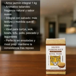 Arroz jazmín integral - 1 Kg