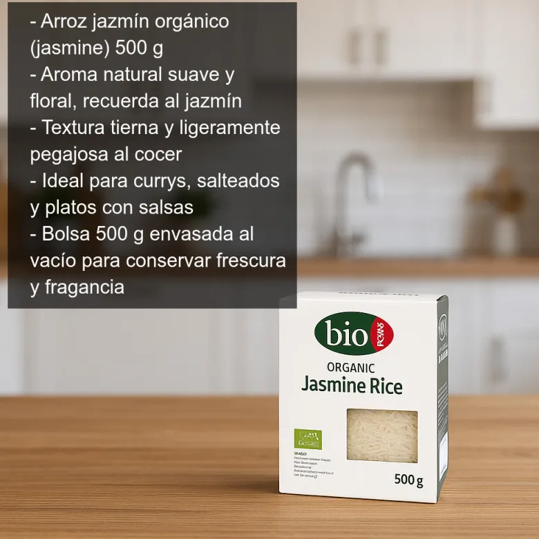 Arroz jazmín orgánico - 500g