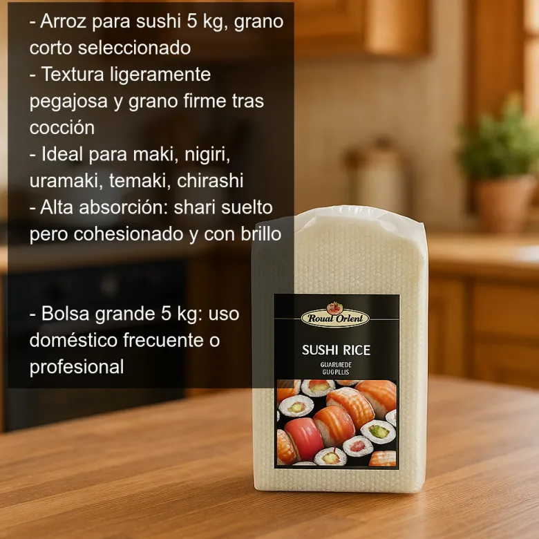Arroz para sushi - 5 Kg