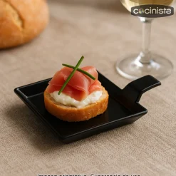 Bandejita degustación negra - 9,5cm