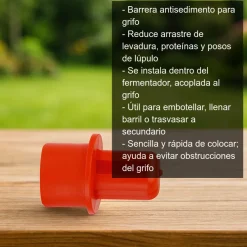 Barrera antisedimento para grifo
