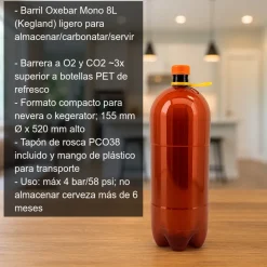 Barril Oxebar Mono - 8 litros