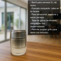 Barril para cerveza - 5L
