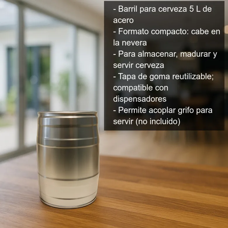 Barril para cerveza - 5L