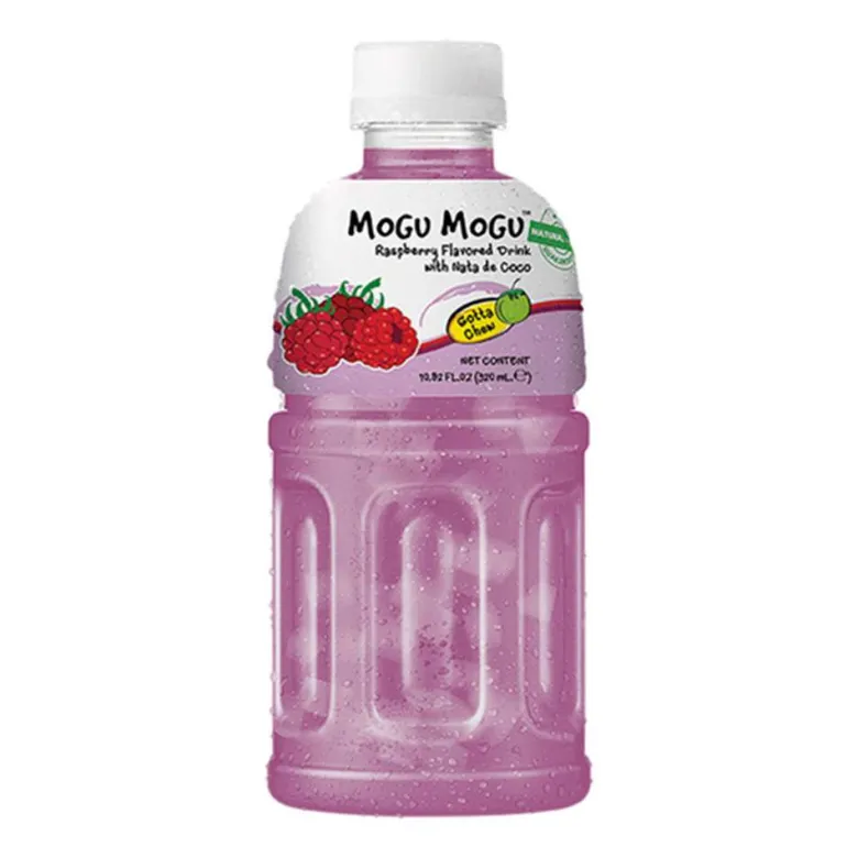 Bebida Mogu Mogu sabor a frambuesa - 320 ml