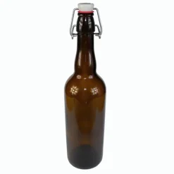 Botellas para cerveza de 75 cl con tapón mecánico - 16 uds