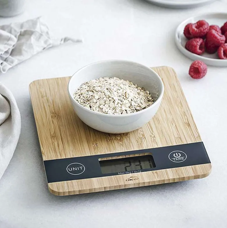 Báscula con base de bambú - 5kg