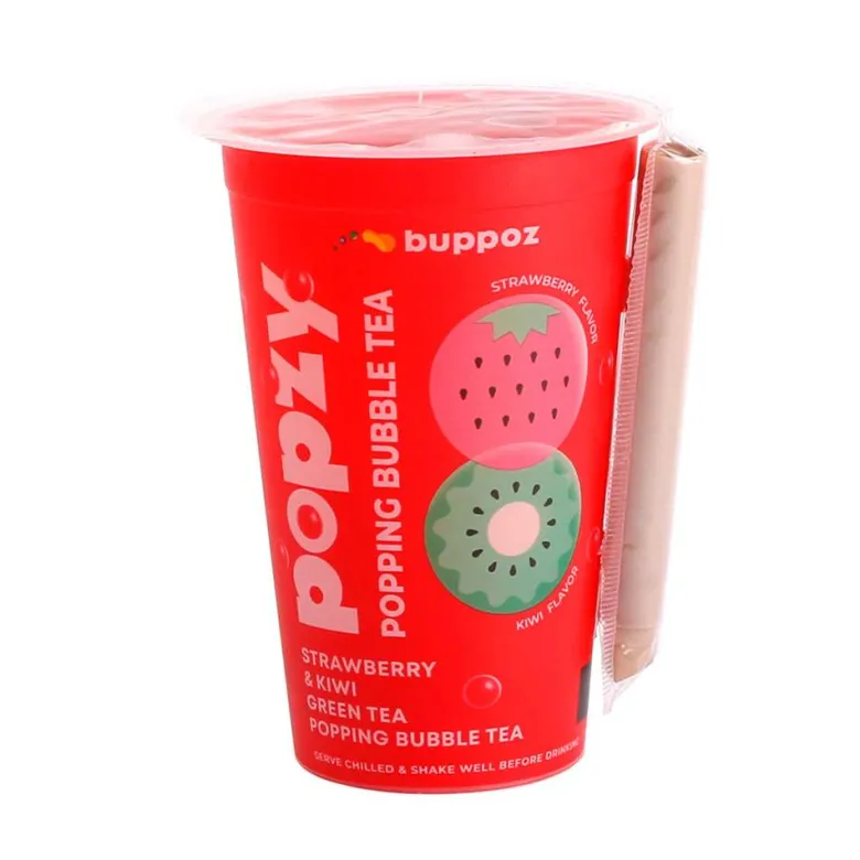 Bubble Tea sabor fresa y kiwi - 335 ml