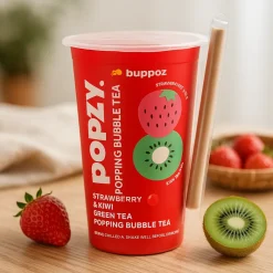 Bubble Tea sabor fresa y kiwi - 335 ml