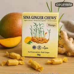 Caramelos de jengibre y mango - 56g