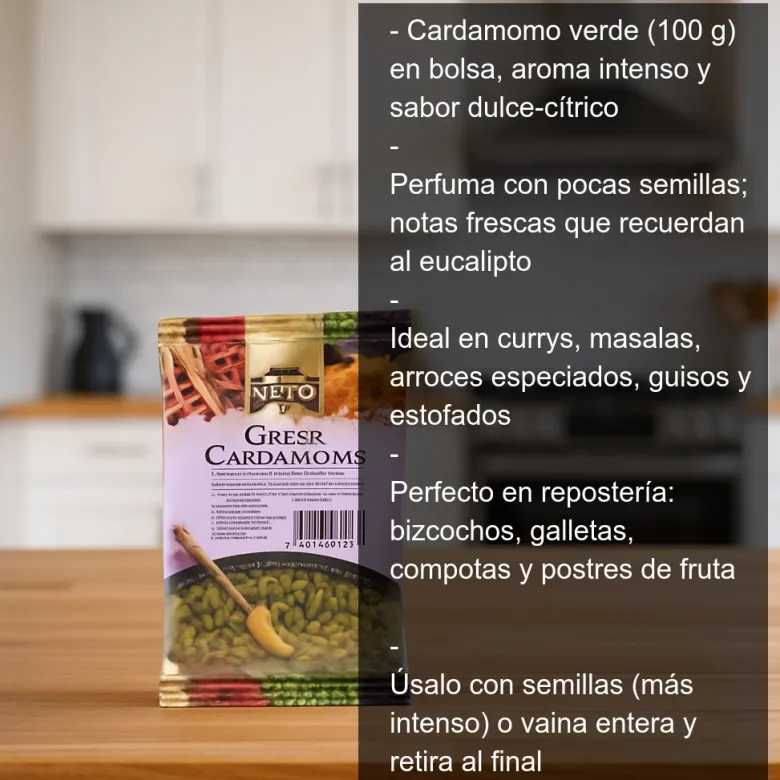 Cardamomo verde - Bolsa de 100 g