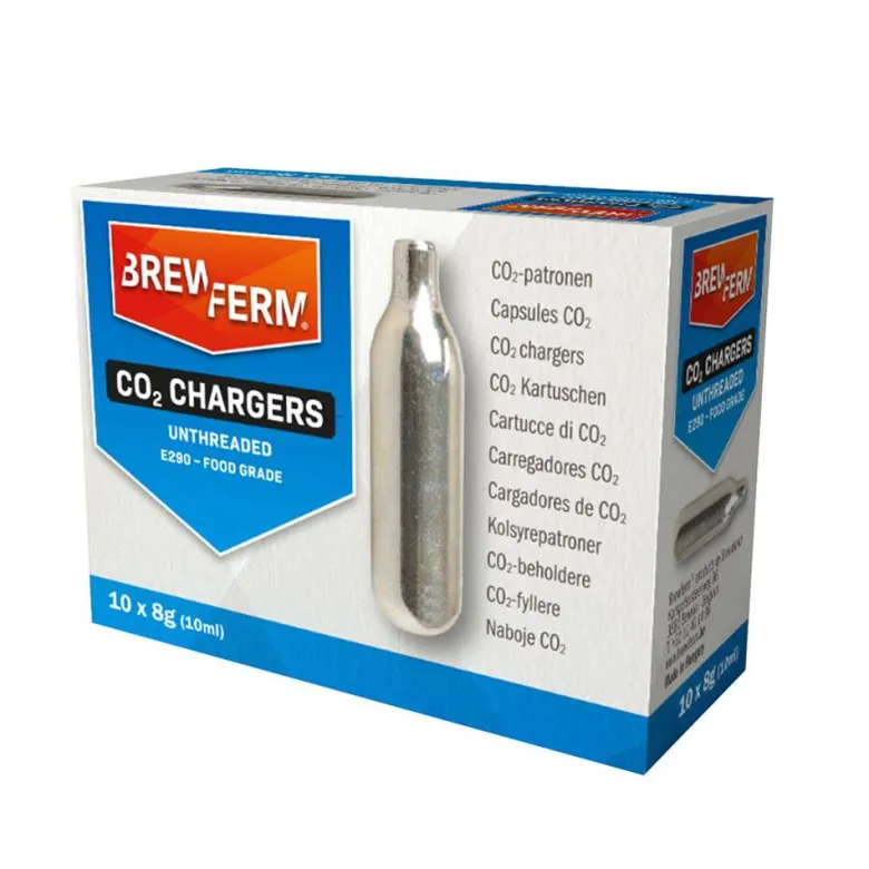 Cargas CO2 No roscadas - 8g x 10 uds