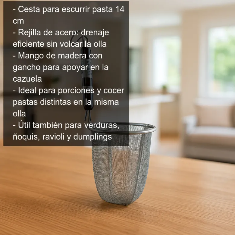 Cesta para escurrir la pasta - 14 cm