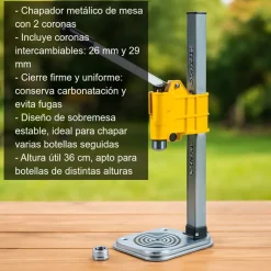 chapador de mesa con 2 coronas - 1 ud