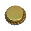 Chapas de 26 mm doradas - 100 uds