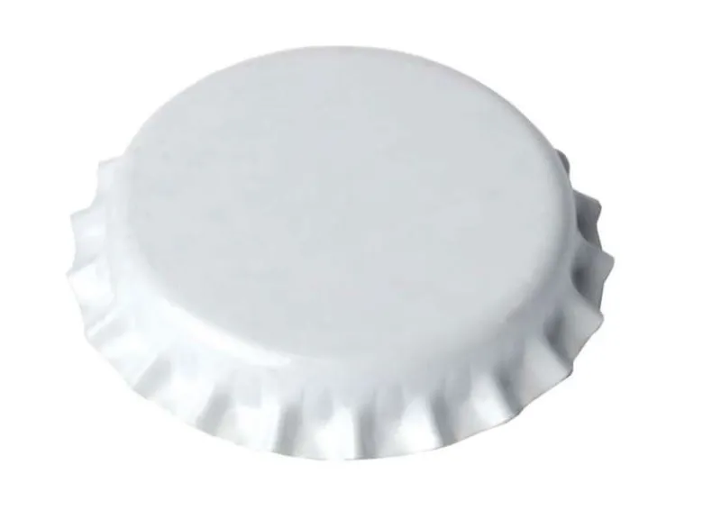 Chapas 26 mm blancas - 100 uds