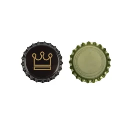 Chapas negras con Corona - 26mm x 100 uds