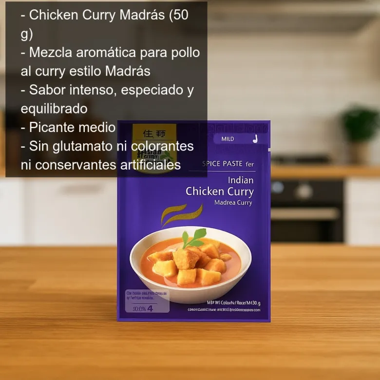 Chicken curry Madrás - 50g