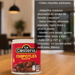 Chiles chipotles adobados - 220g