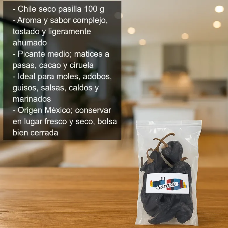 Chile Seco Pasilla - 100g