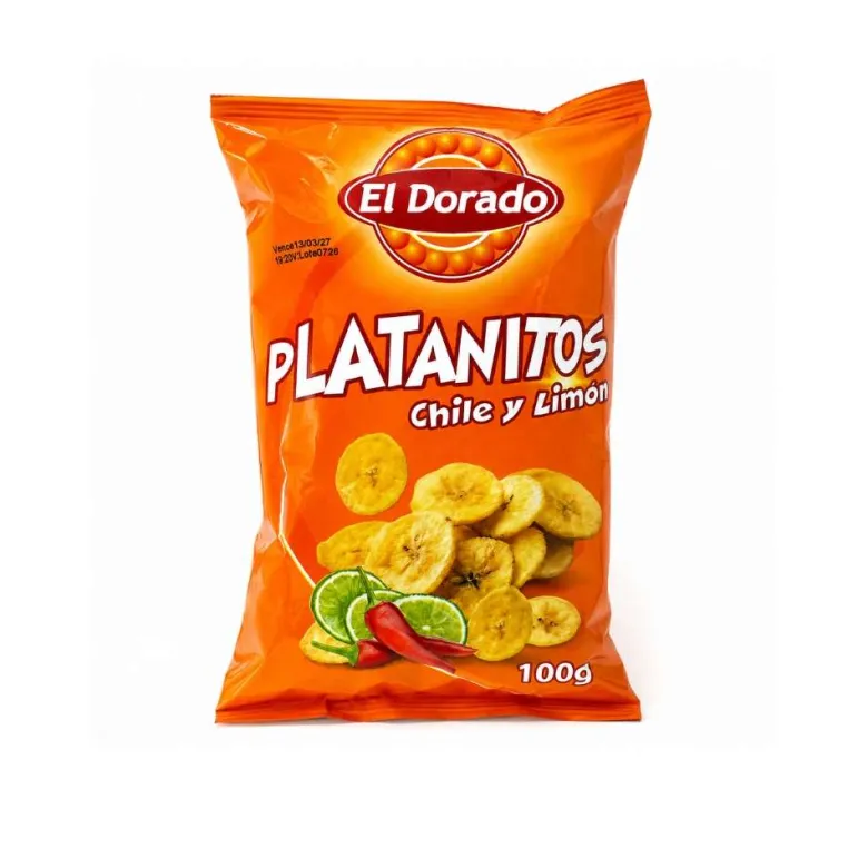 Chips de plátano chile y limón - 100g