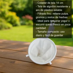 Colador de tela - 14 cm