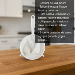 Colador de tela - 12 cm