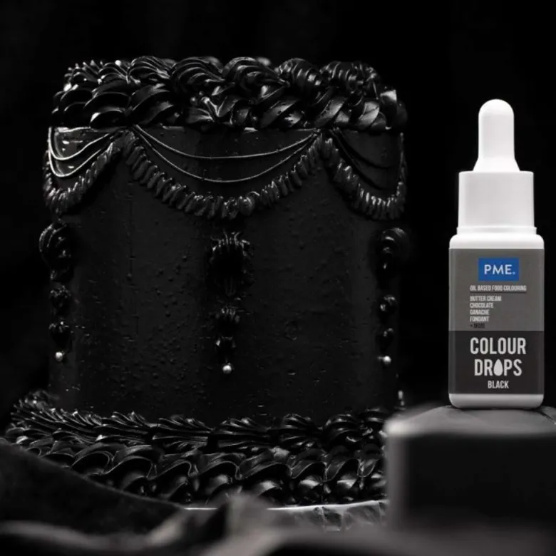 Colorante alimentario color negro liposoluble - 20ml