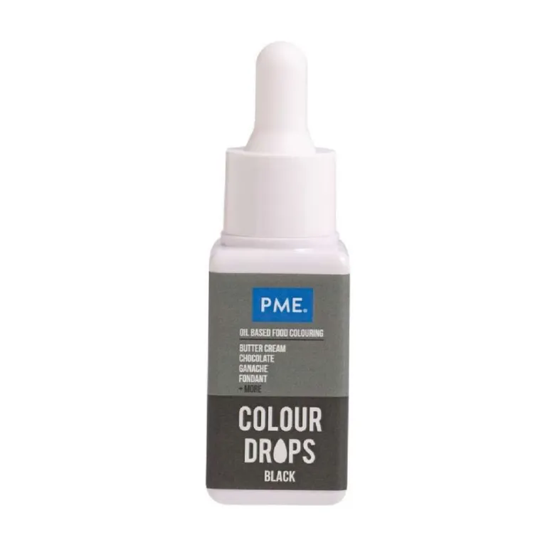 Colorante alimentario color negro liposoluble - 20ml