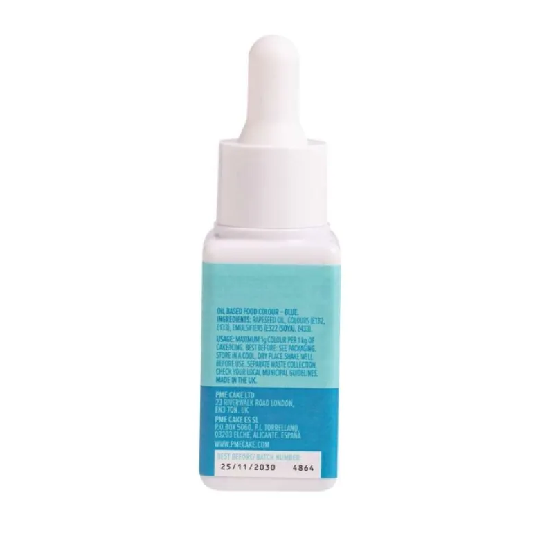 Colorante alimentario color azul liposoluble - 20ml