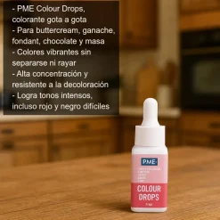 Colorante alimentario color rosa liposoluble - 20ml