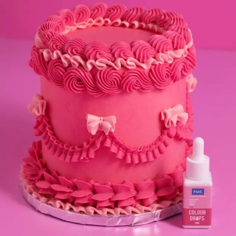 Colorante alimentario color rosa liposoluble - 20ml