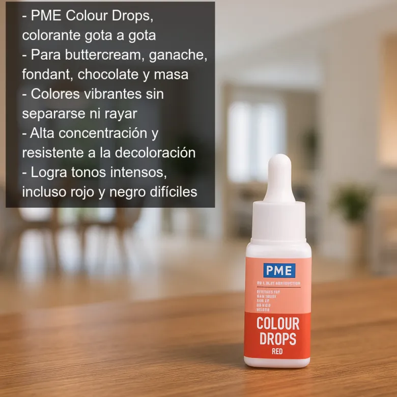 Colorante alimentario color rojo liposoluble - 20ml