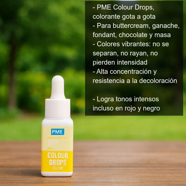 Colorante alimentario color amarillo liposoluble - 20ml