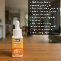Colorante alimentario color naranja liposoluble - 20ml