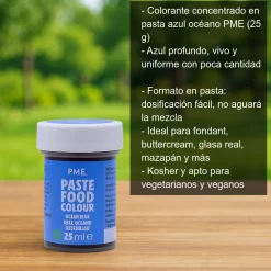 Colorante concentrado en pasta azul océano - 25g