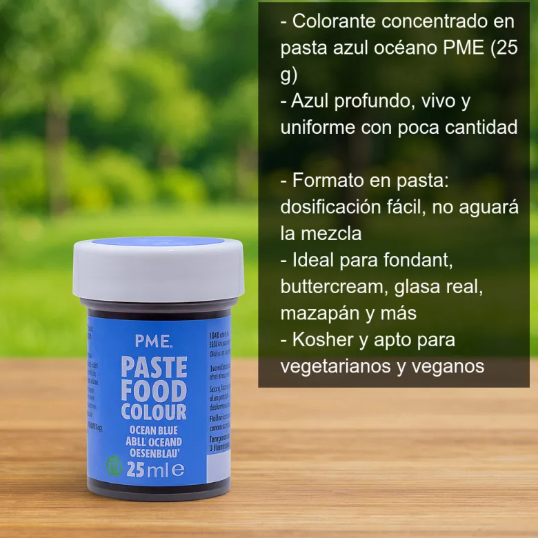 Colorante concentrado en pasta azul océano - 25g