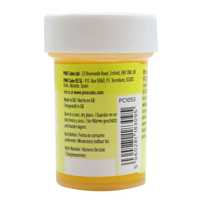 Colorante concentrado en pasta amarillo soleado - 25g