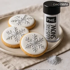 Colorante en polvo comestible - Plateado - 10 g