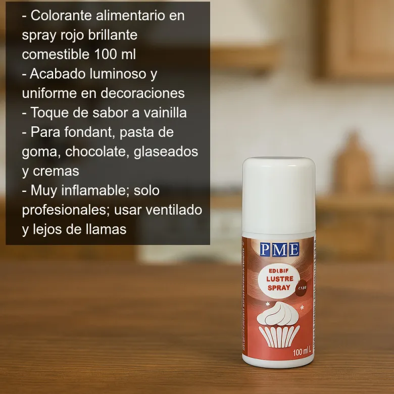 Colorante en spray de color rojo - 100 ml