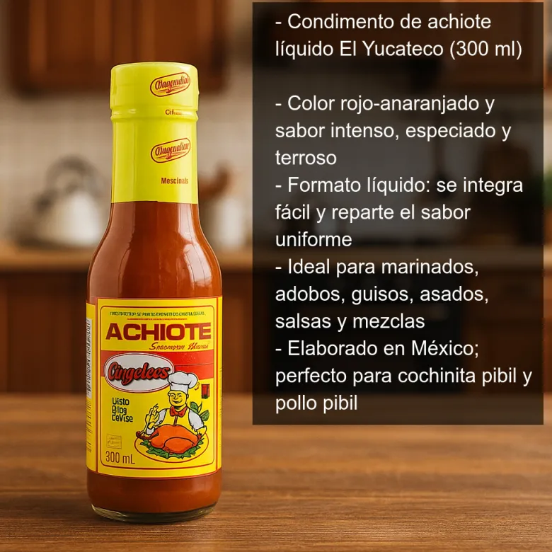 Condimento de Achiote líquido - 300ml