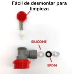 Conector ball-lock para gas - 3/8