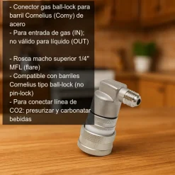 Conector de gas ball-lock para Cornelius