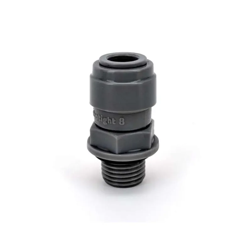 Conector tubo 5/16" rosca macho 1/4" BSP